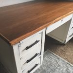 Stripped Refinished Wood Desk Top