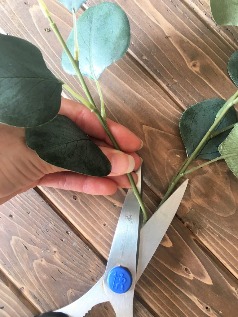 Simple Fall Wreath Under $30 stem cutting