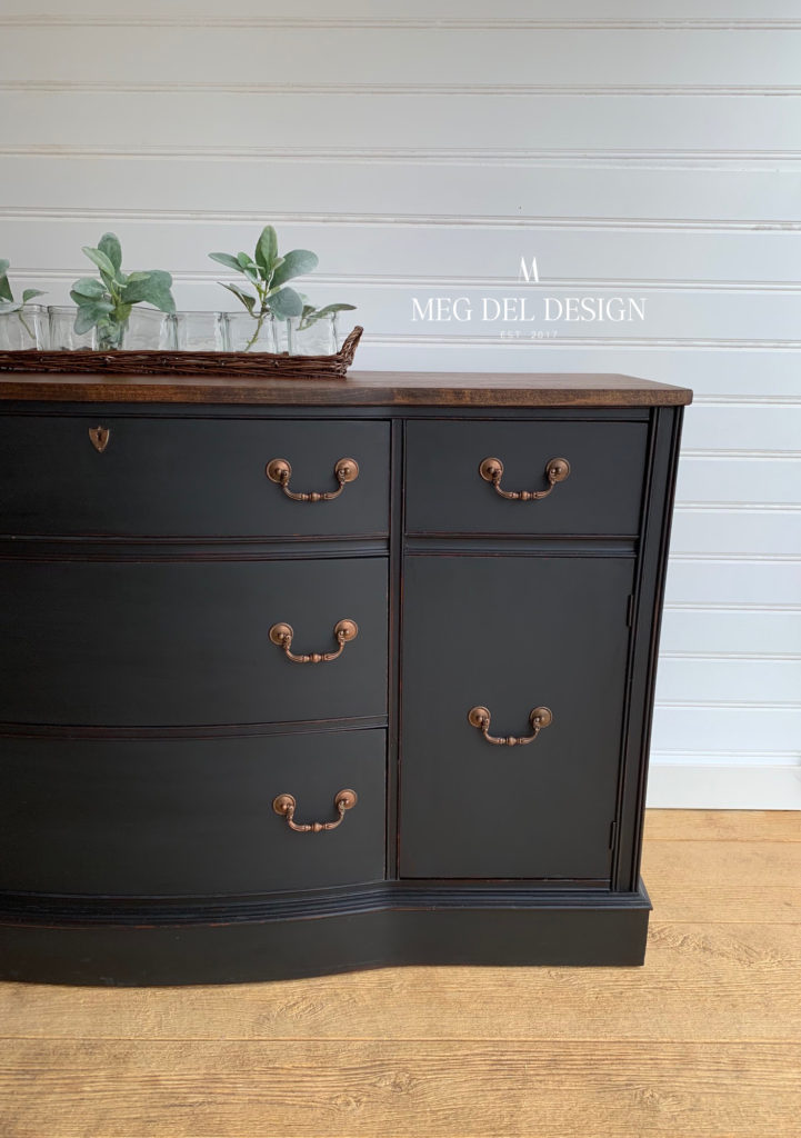 Milk Paint Buffet Makeover - Meg Del Design Furniture