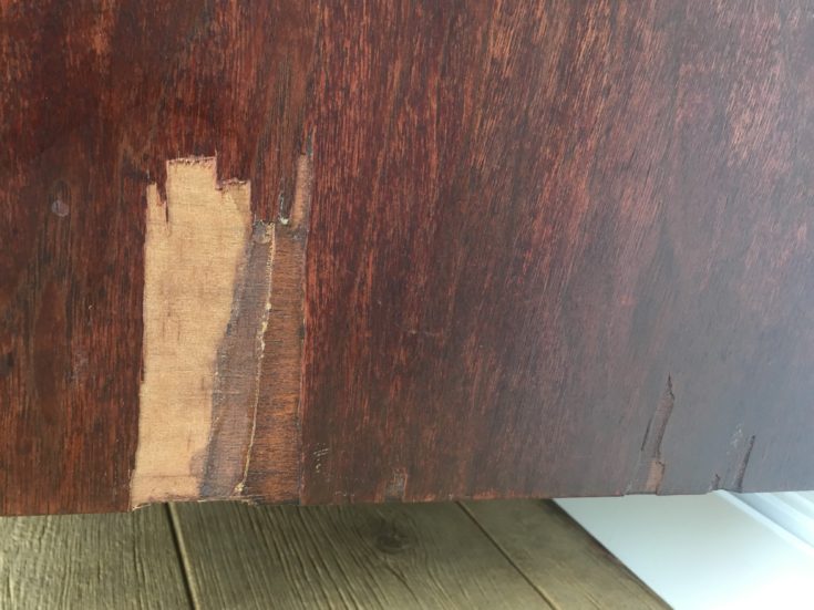 How To Repair Furniture Using Bondo Wood Filler Meg Del Design