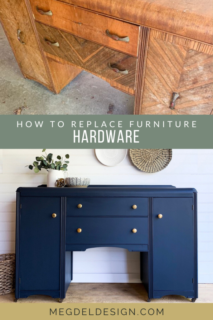 How To Replace Furniture Hardware Meg, How To Paint Old Dresser Hardware