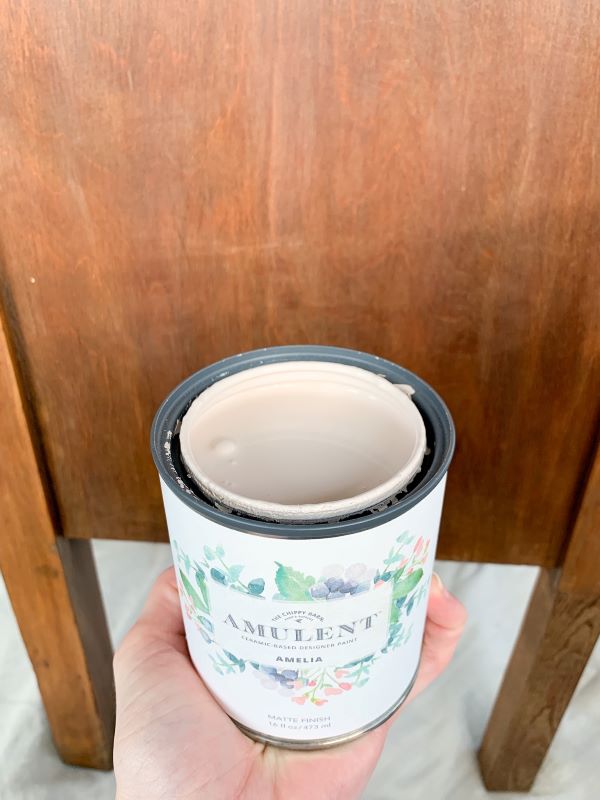 Amelia by the Chippy Barn - a soft, pastel pink paint perfect for a feminine end table makeover