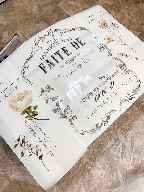 My initial plan to add more floral transfers wasn't needed after I saw the impact of the first transfer on its own!